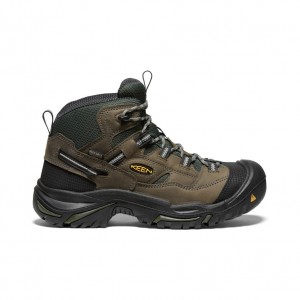 Keen Braddock Waterproof Mid Férfi Munkabakancs Olivazöld Fekete | HGV3160VQ