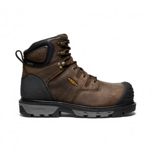 Keen CSA Camden 6" Waterproof Férfi Munkabakancs Barna Fekete | KDM245DX