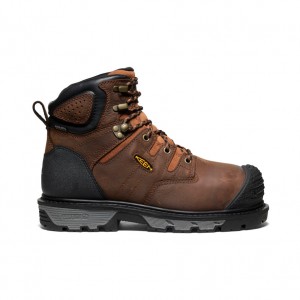 Keen Camden 6" Waterproof INT MET Férfi Munkabakancs Barna Fekete | PTJ6738NA