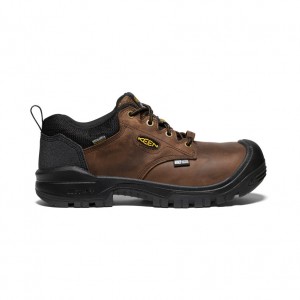 Keen Independence Oxford Waterproof Férfi Munkacipő Barna Fekete | VCT7146IV