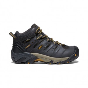 Keen Lansing Mid Waterproof Férfi Munkacipő Barna Olivazöld | HSO7443AA