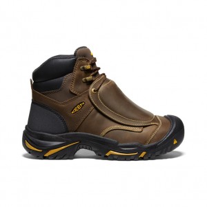 Keen Mt Vernon 6" MET Waterproof Férfi Munkabakancs Barna | DOL211LP