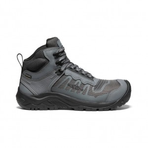 Keen Reno Mid Waterproof Férfi Munkabakancs Szürke Fekete | YPY2992PW