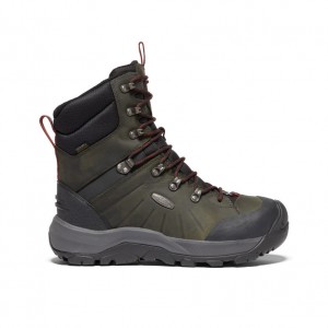 Keen Revel IV High Polar Waterproof Férfi Munkabakancs Olivazöld Piros | BZI863LW