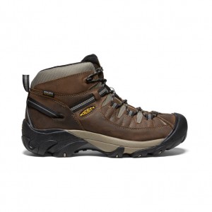 Keen Targhee II Waterproof Mid Wide Férfi Munkabakancs Barna | IJP397YA