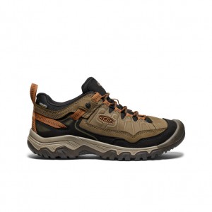 Keen Targhee IV Wide Waterproof Férfi Túracipő Olivazöld Fekete | KAG9426HK