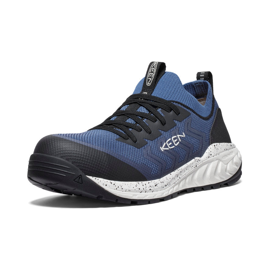 Keen Arvada Shift ESD Sneaker Férfi Munkacipő Sötétkék Fekete | QRG3815DF