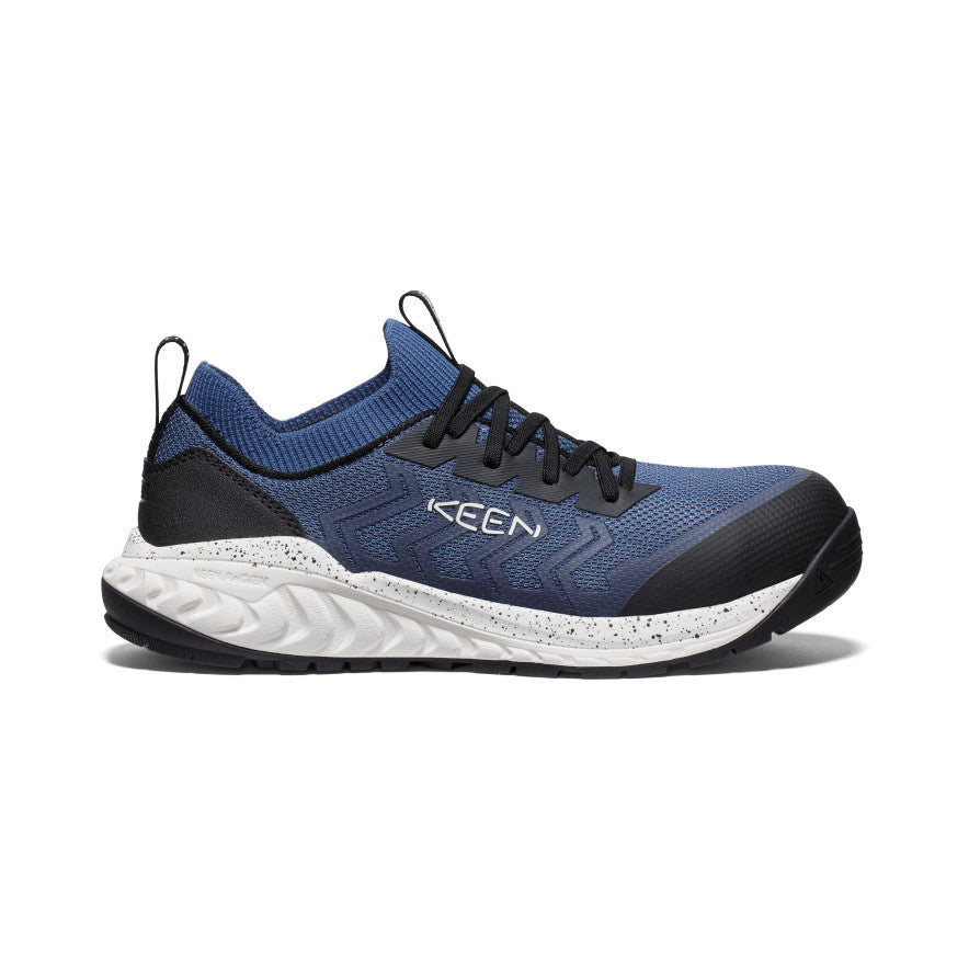 Keen Arvada Shift ESD Sneaker Férfi Munkacipő Sötétkék Fekete | QRG3815DF