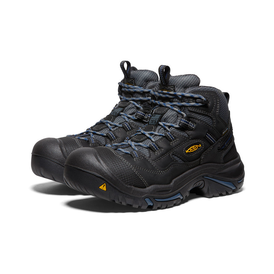 Keen Braddock Waterproof Mid Férfi Munkabakancs Fekete Kék | SFO4639DE