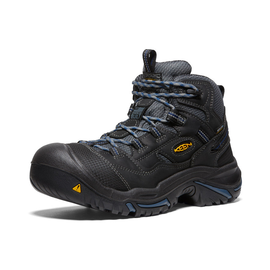 Keen Braddock Waterproof Mid Férfi Munkabakancs Fekete Kék | SFO4639DE