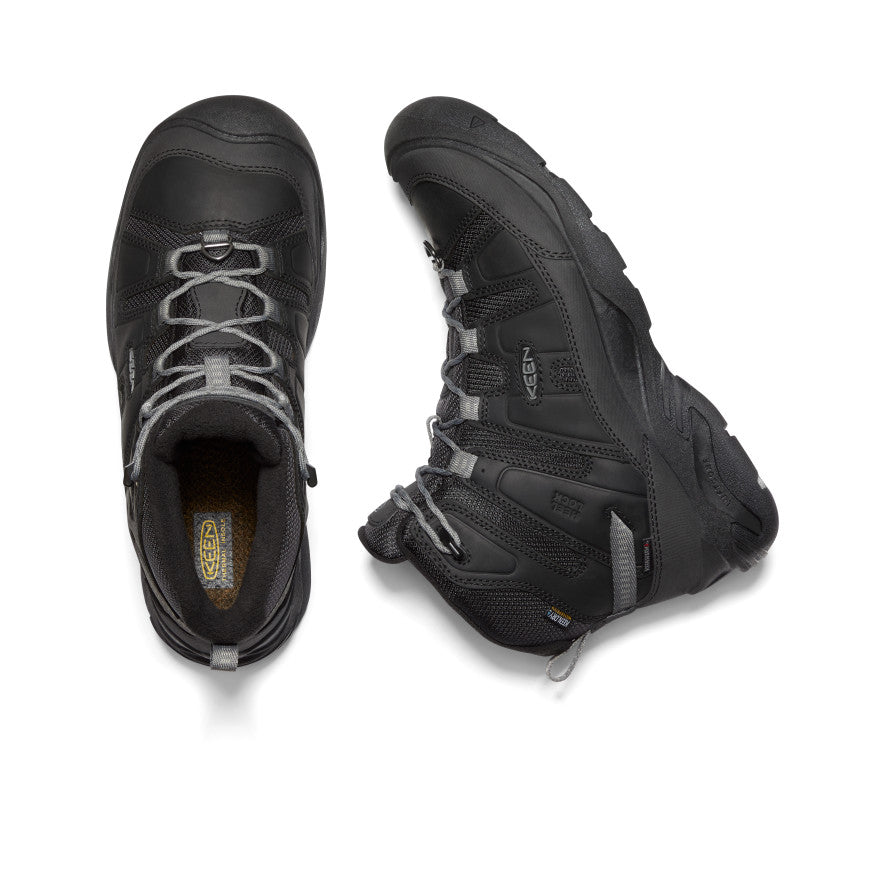 Keen Circadia Polar Waterproof Férfi Munkabakancs Fekete Szürke | ZIY21100XC