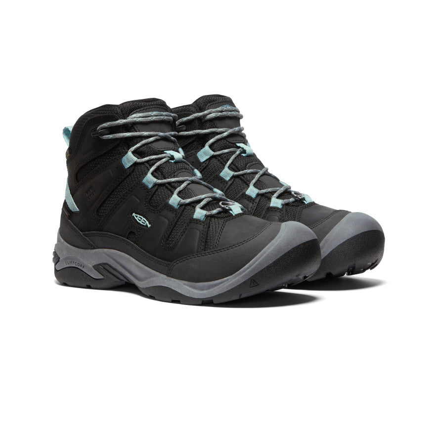 Keen Circadia Polar Waterproof Női Munkabakancs Fekete Kék | DHX9780VQ