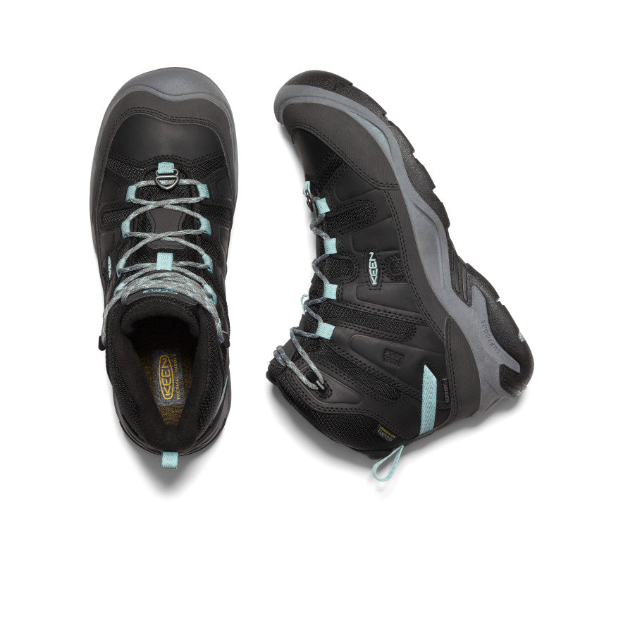 Keen Circadia Polar Waterproof Női Munkabakancs Fekete Kék | DHX9780VQ