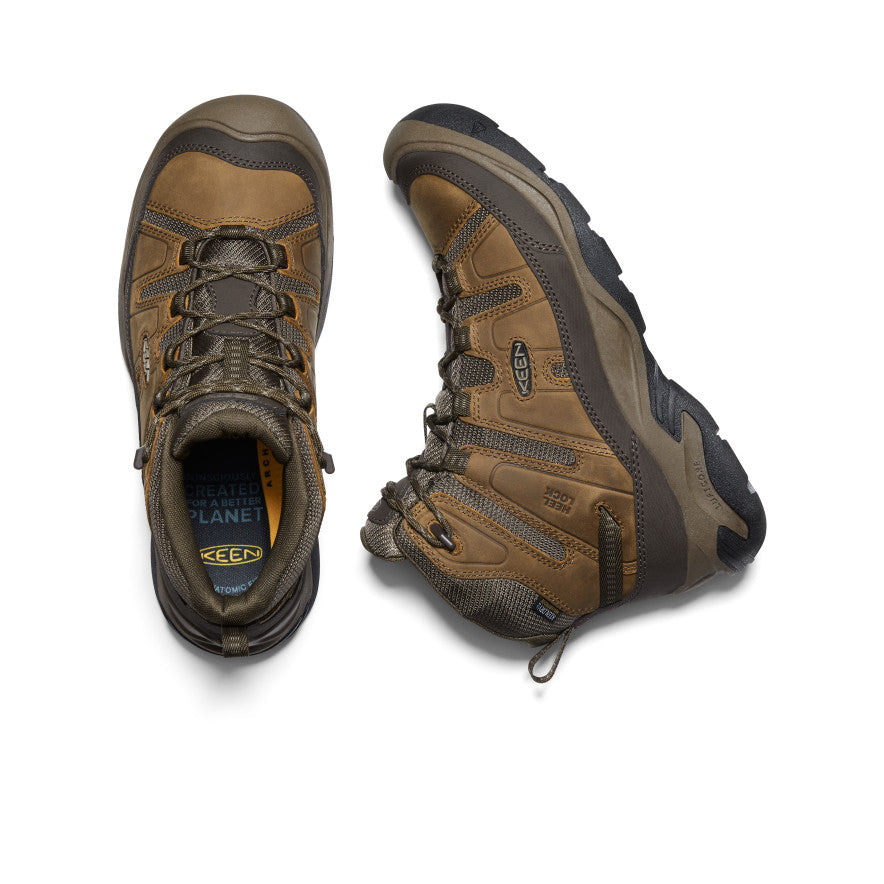 Keen Circadia Waterproof Férfi Munkabakancs Barna | MND2154LV