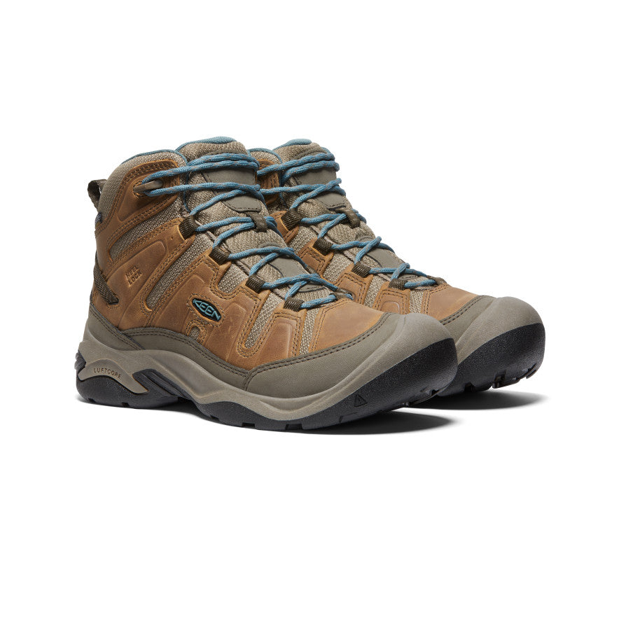 Keen Circadia Waterproof Női Munkabakancs Barna | PMH1427AR