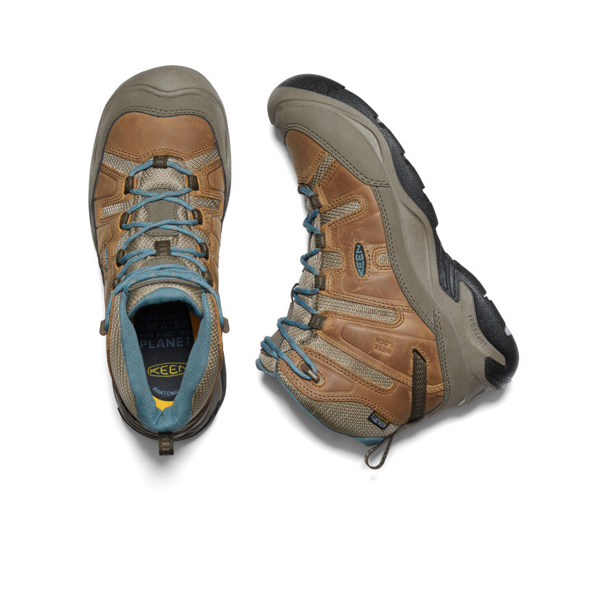 Keen Circadia Waterproof Női Munkabakancs Barna | PMH1427AR