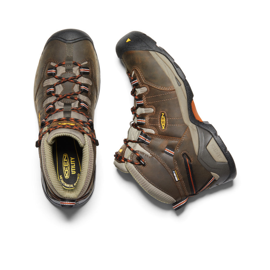 Keen Detroit XT Waterproof Férfi Munkabakancs Fekete Olivazöld Barna | VQB2480MI