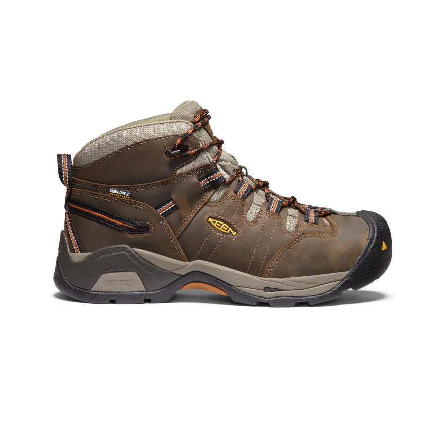 Keen Detroit XT Waterproof Férfi Munkabakancs Fekete Olivazöld Barna | VQB2480MI