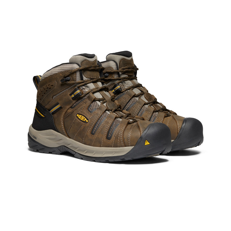 Keen Flint II Boot Férfi Munkabakancs Barna | QKQ7558JR