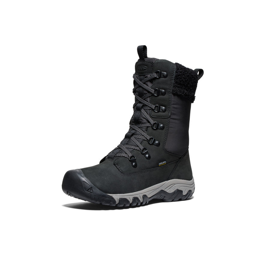 Keen Greta Tall Waterproof Női Munkabakancs Fekete | BZG456RW