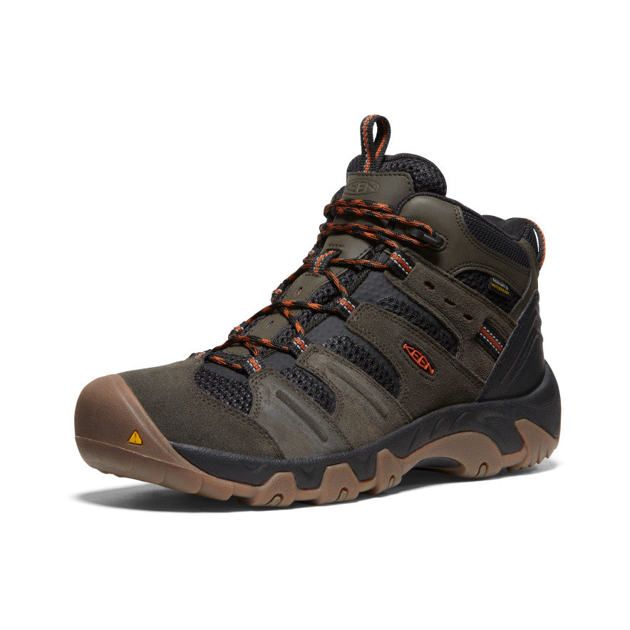 Keen Headout Waterproof Férfi Túrabakancs Fekete Olivazöld Khaki Narancssárga | RTS148YU