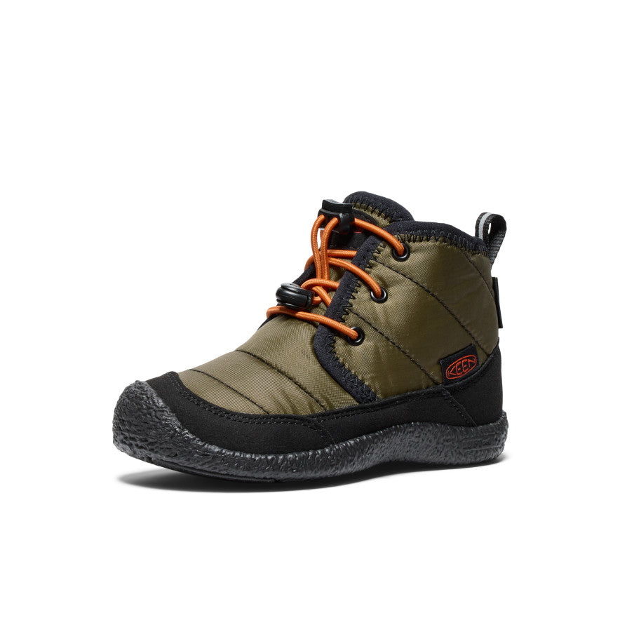 Keen Howser II Waterproof Gyerek Chukka Bakancs Sötétolivazöld Arany | YUZ5778WC