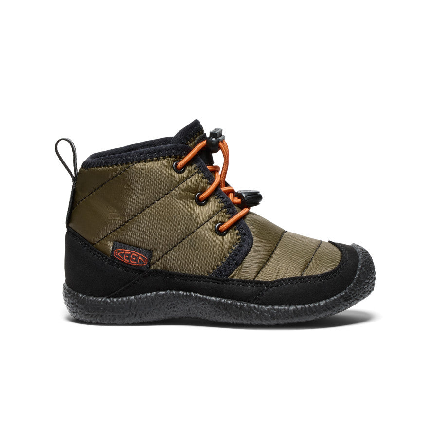 Keen Howser II Waterproof Gyerek Chukka Bakancs Sötétolivazöld Arany | YUZ5778WC