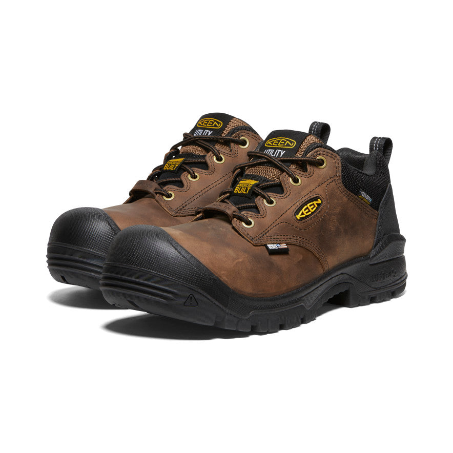 Keen Independence Oxford Waterproof Férfi Munkacipő Barna Fekete | VCT7146IV