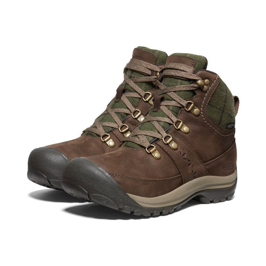 Keen Kaci III Winter Waterproof Női Munkabakancs Barna Zöld | GEP8393HB