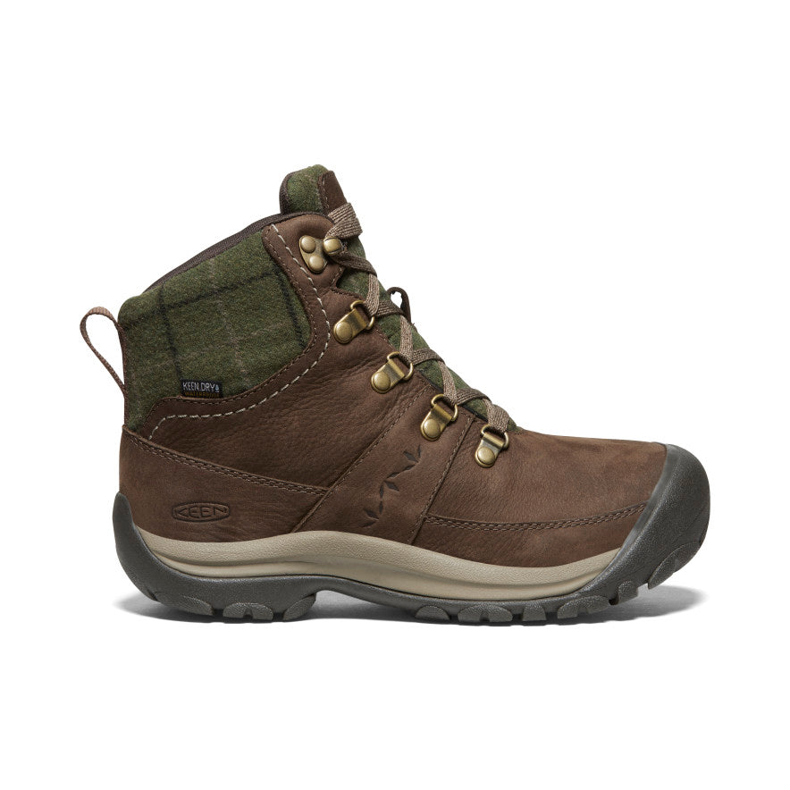 Keen Kaci III Winter Waterproof Női Munkabakancs Barna Zöld | GEP8393HB