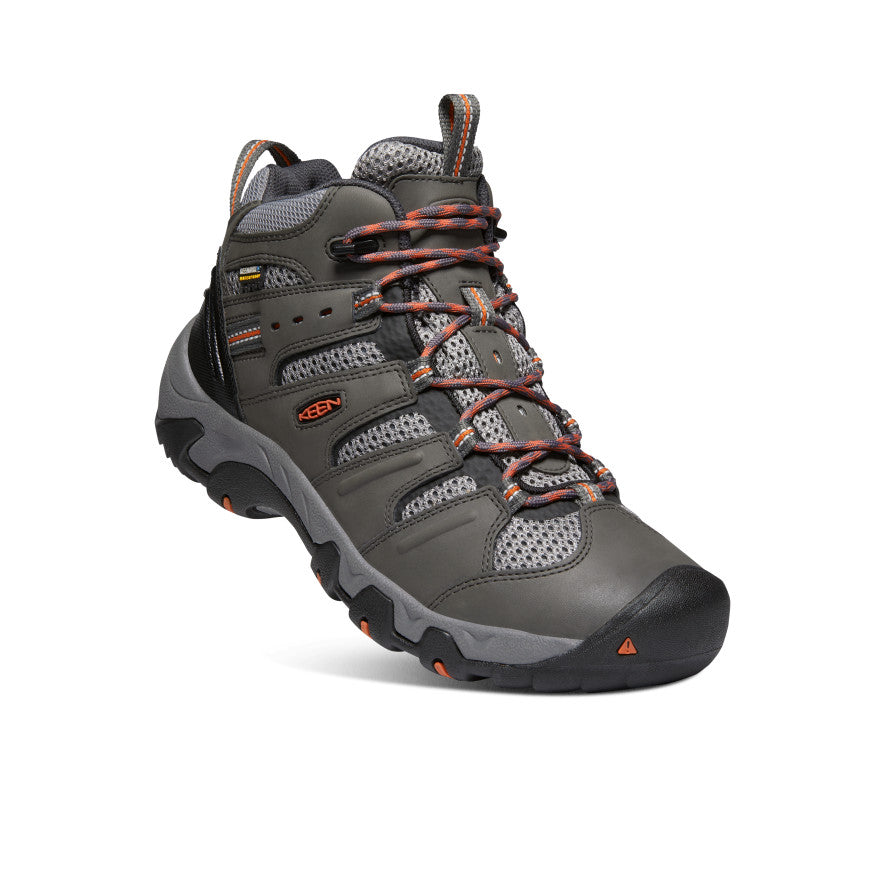 Keen Koven Waterproof Férfi Túrabakancs Szürke Sötétpiros | QPE2216UH