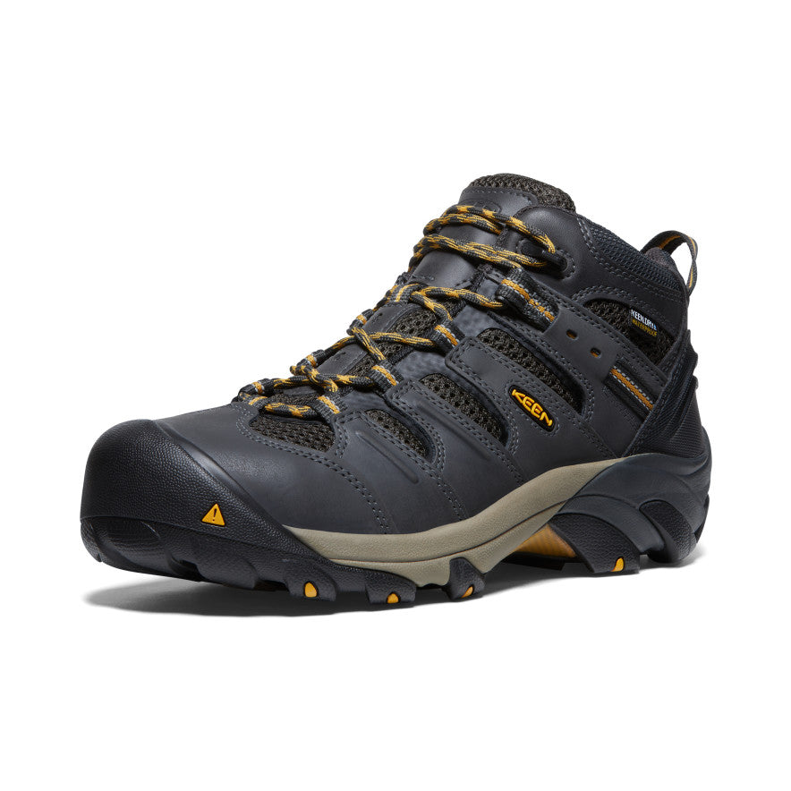 Keen Lansing Mid Waterproof Férfi Munkacipő Barna Olivazöld | HSO7443AA