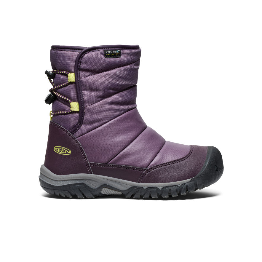 Keen Puffrider Waterproof Winter Big Gyerek Hótaposó Fekete Lila Zöld | DVO8850IR