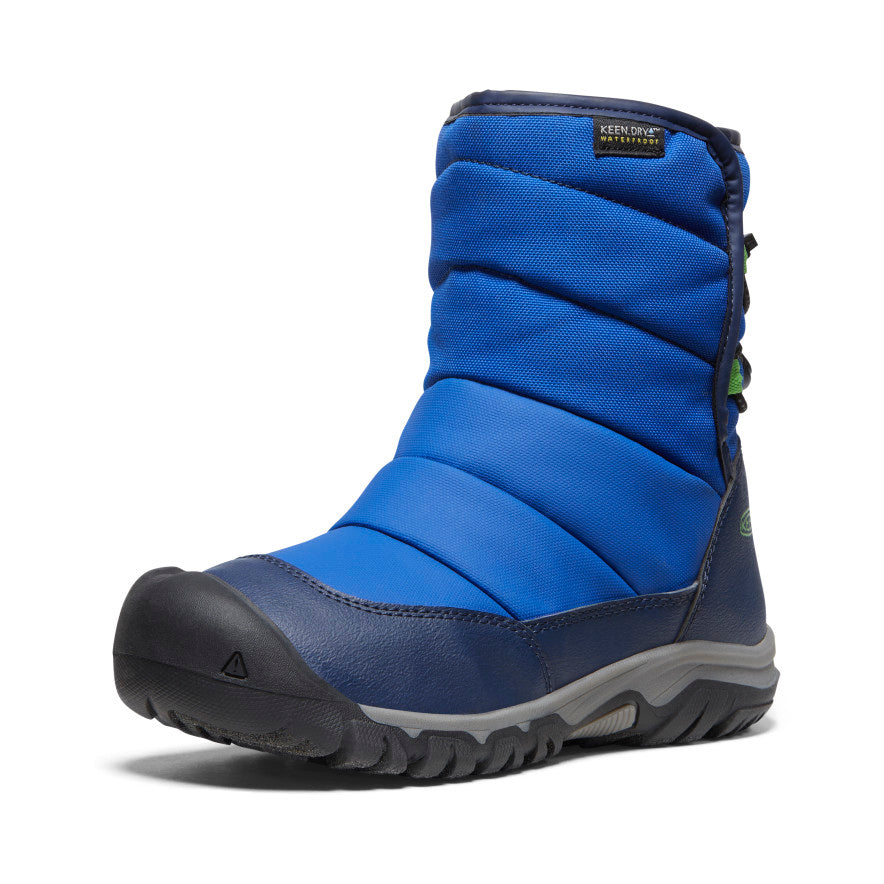 Keen Puffrider Waterproof Winter Big Gyerek Hótaposó Kék | SUN3712WQ