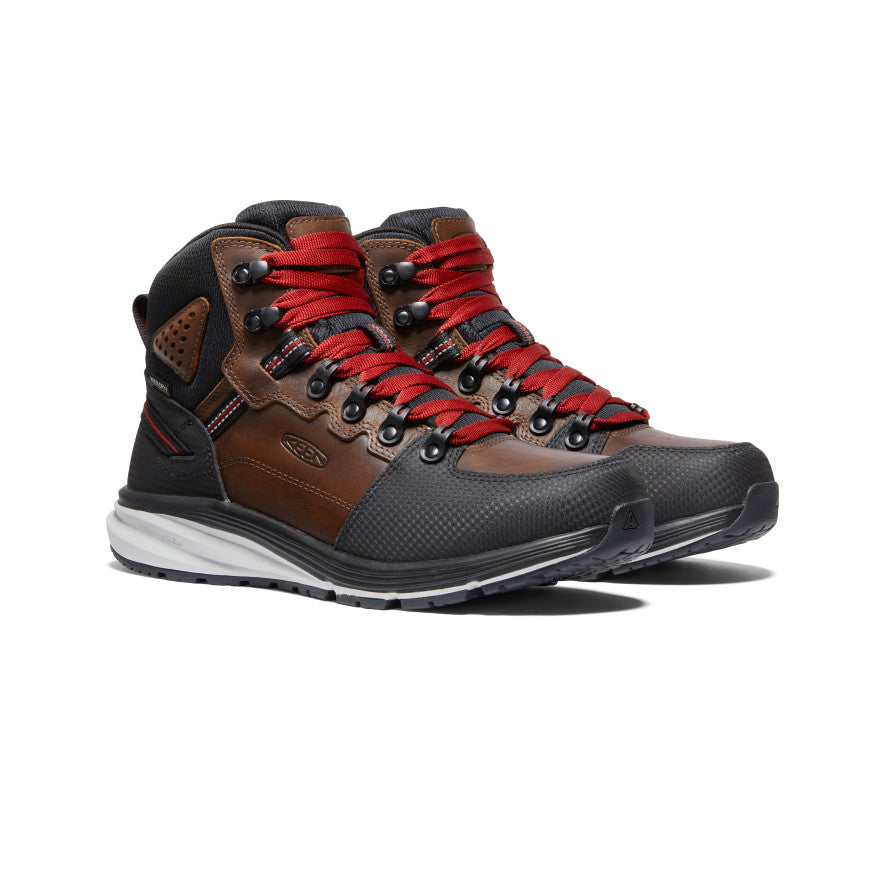 Keen Red Hook Waterproof Férfi Munkabakancs Barna Fekete | PCU8245BD