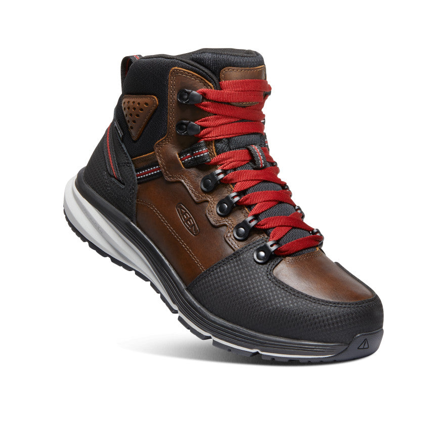 Keen Red Hook Waterproof Férfi Munkabakancs Barna Fekete | PCU8245BD