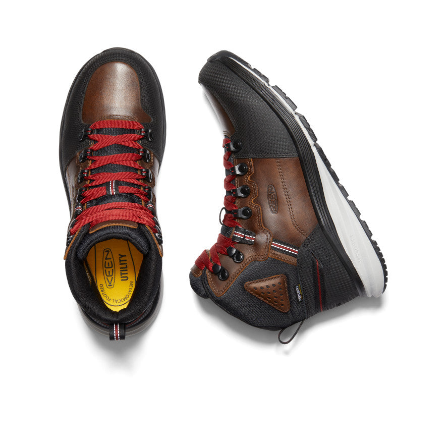 Keen Red Hook Waterproof Férfi Munkabakancs Barna Fekete | PCU8245BD