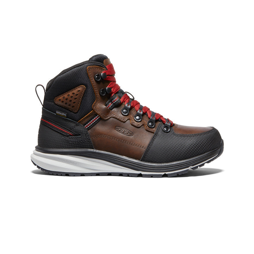 Keen Red Hook Waterproof Férfi Munkabakancs Barna Fekete | PCU8245BD