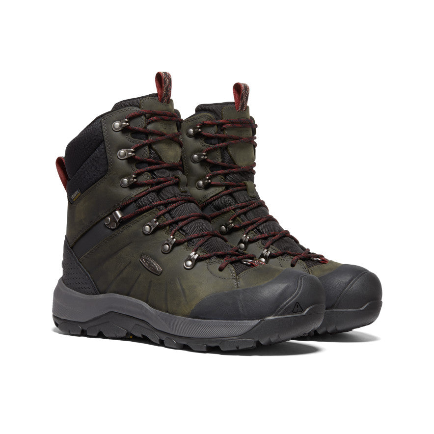 Keen Revel IV High Polar Waterproof Férfi Munkabakancs Olivazöld Piros | BZI863LW