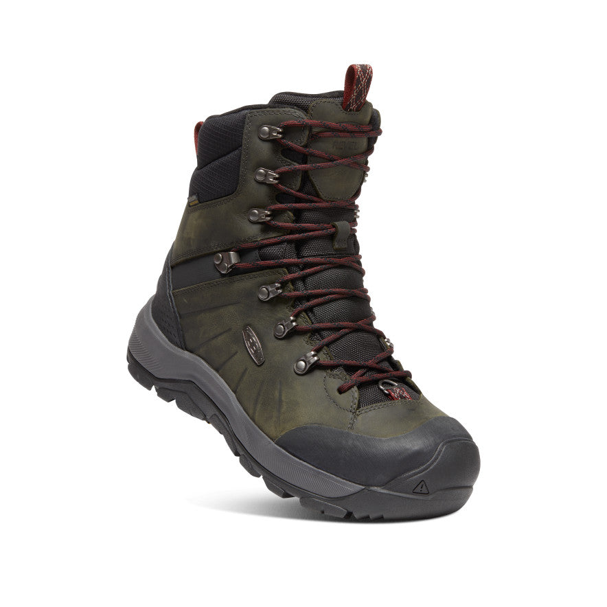 Keen Revel IV High Polar Waterproof Férfi Munkabakancs Olivazöld Piros | BZI863LW