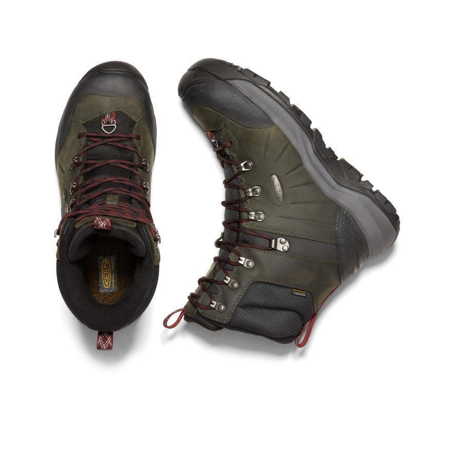 Keen Revel IV High Polar Waterproof Férfi Munkabakancs Olivazöld Piros | BZI863LW