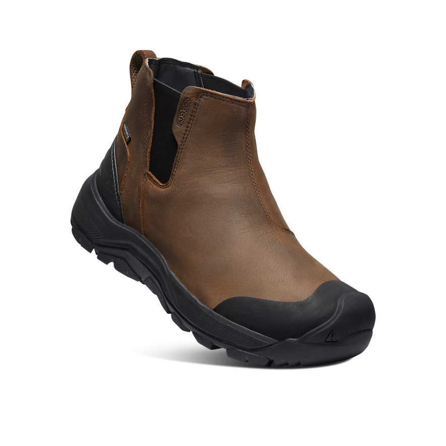 Keen Revel IV Waterproof Férfi Chelsea Csizma Barna Fekete | RMG7175UZ