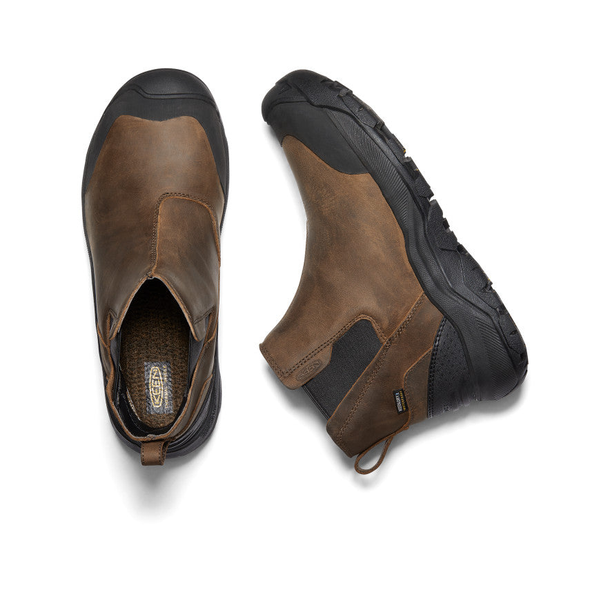 Keen Revel IV Waterproof Férfi Chelsea Csizma Barna Fekete | RMG7175UZ