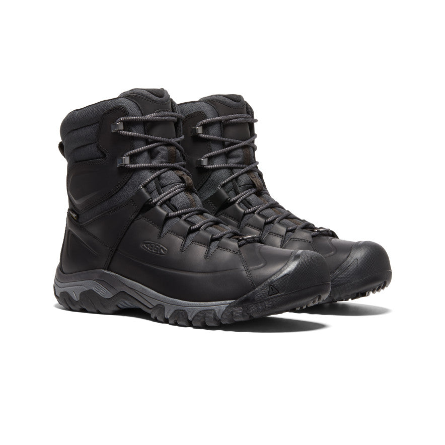 Keen Targhee High Lace Waterproof Férfi Munkabakancs Fekete | IGS9562PL