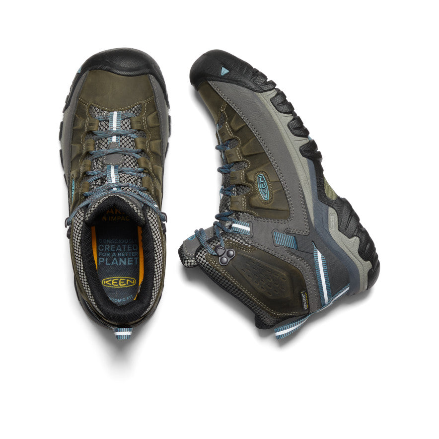 Keen Targhee III Waterproof Mid Női Munkabakancs Zöld Kék | BFM6019WD