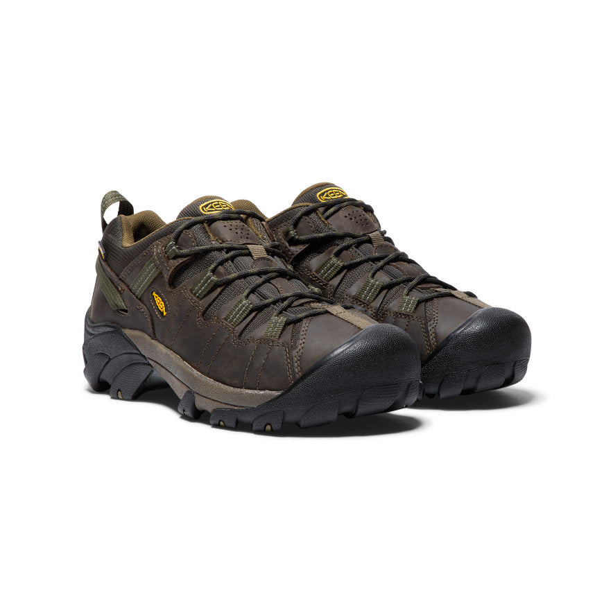 Keen Targhee II Waterproof Wide Férfi Túracipő Barna Sötétolivazöld | PJG1760DI