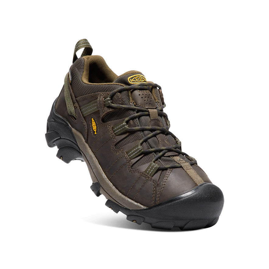 Keen Targhee II Waterproof Wide Férfi Túracipő Barna Sötétolivazöld | PJG1760DI