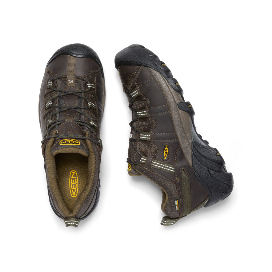 Keen Targhee II Waterproof Wide Férfi Túracipő Barna Sötétolivazöld | PJG1760DI