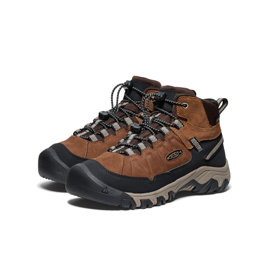 Keen Targhee IV Waterproof Big Gyerek Túrabakancs Barna Fekete | NXB8174BQ