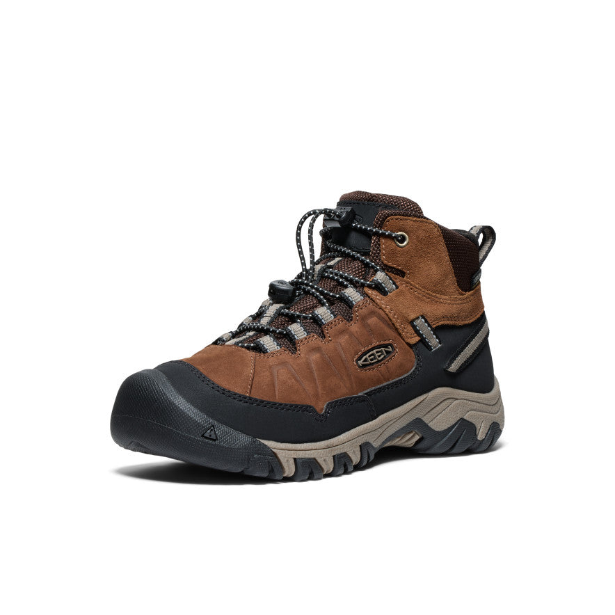 Keen Targhee IV Waterproof Big Gyerek Túrabakancs Barna Fekete | NXB8174BQ